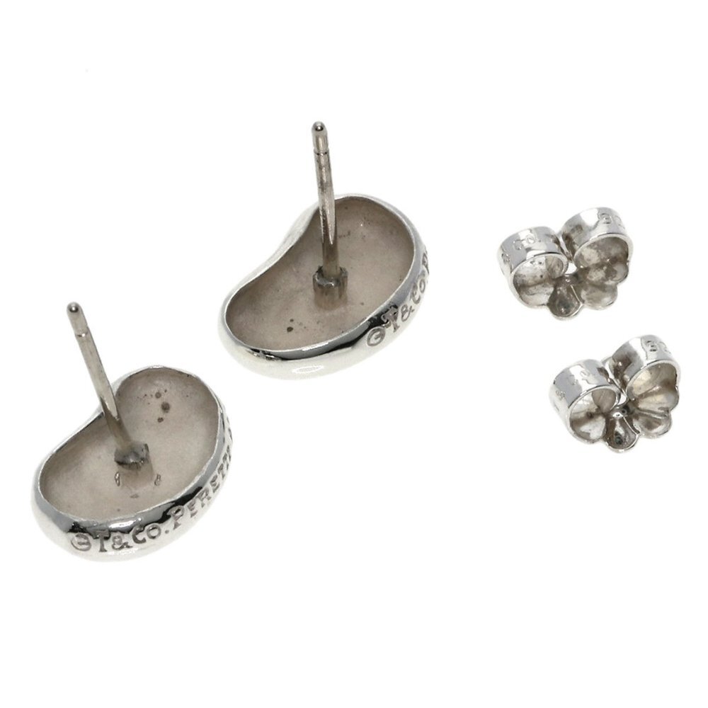 TIFFANY Authentic Silver Bean Earrings - Picture 2 of 8